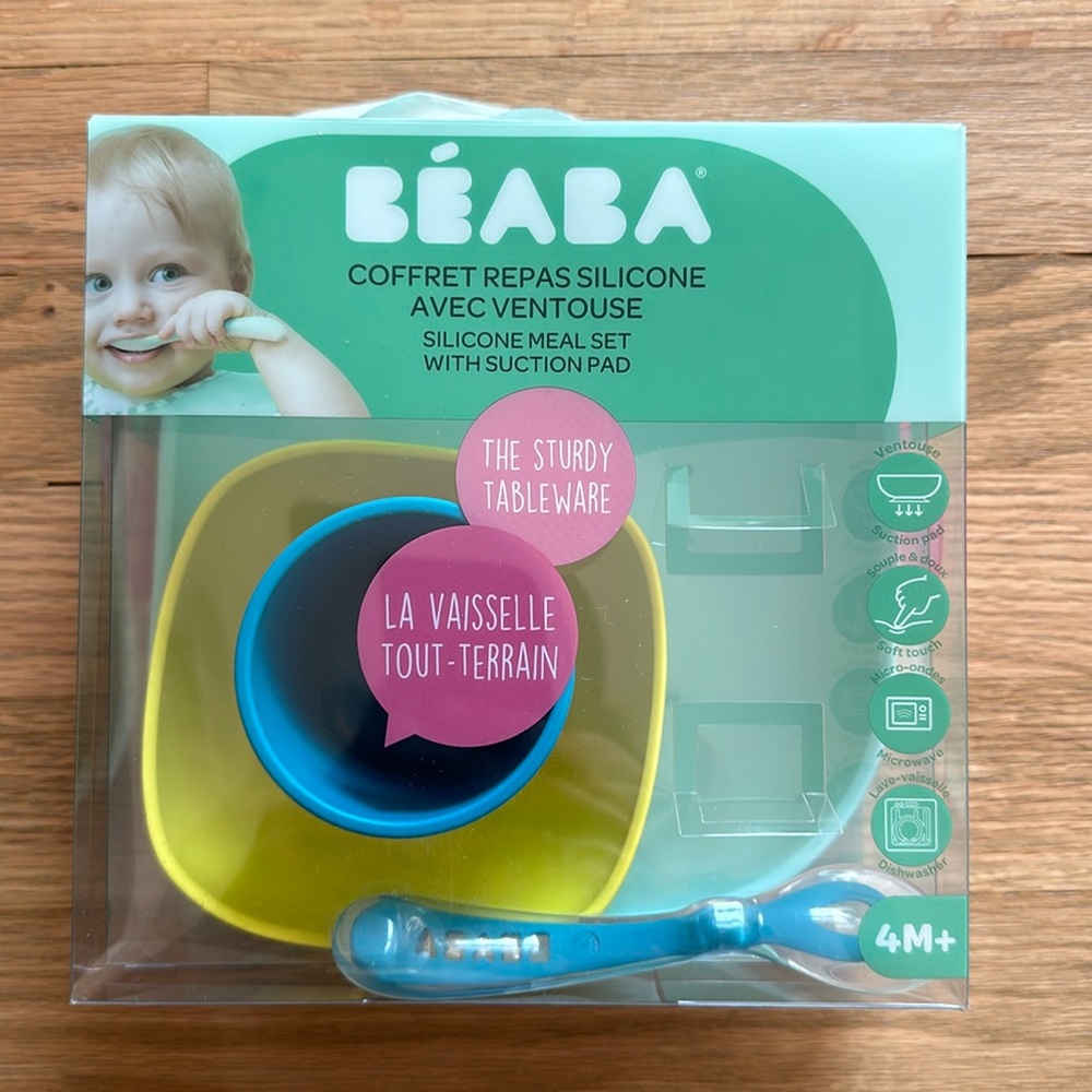NEW Beaba Silicone Meal Set